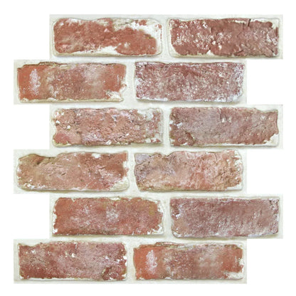3D Wall Sticker Self-adhesive Faux Brick Wall Panel Peel and Stick Tile Backsplash for Kitchen Bedroom Waterproof Tile Sticker - Urbizia