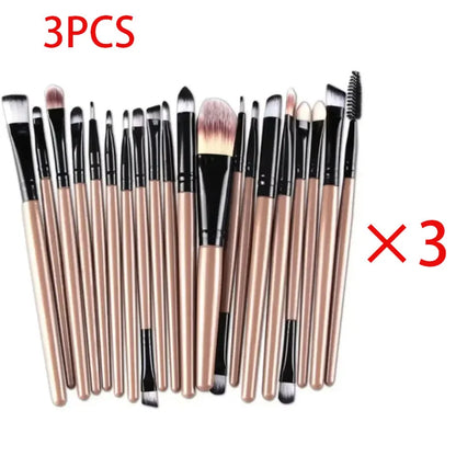 20-Piece Eye Makeup Brush Set – Complete Eyeshadow