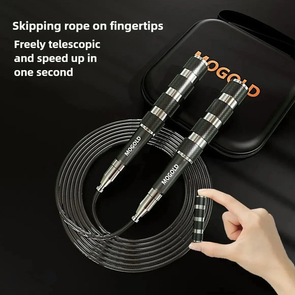 Adjustable Telescopic Jump Rope, Portable Sports Fitness Equipment, Aerobic Exercise At Home, Aluminum Alloy Handle, Cossfit - Urbizia