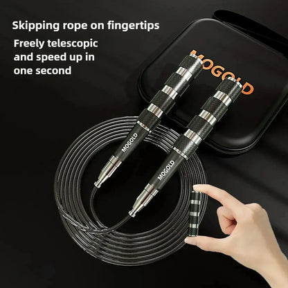 Adjustable Telescopic Jump Rope, Portable Sports Fitness Equipment, Aerobic Exercise At Home, Aluminum Alloy Handle, Cossfit - Urbizia