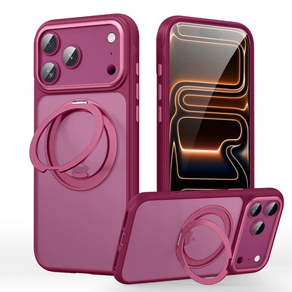 360° Mechanical Torque-Sound Rotating Stand Holder Magnetic Magsafe Phone Case For iPhone 16 15 14 13 17 18 Pro Max Plus Air 17E