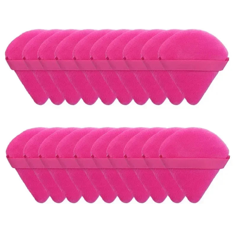 Triangle Velvet Powder Puff – Soft Makeup Sponge