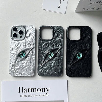 3D Evil Eyes Frosted TPU Case for iPhone 17–11 Series
