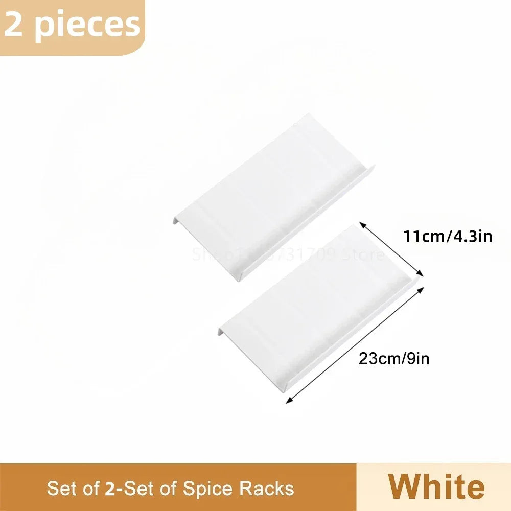 4-Layer Adjustable Spice Drawer Organizer Rack Set