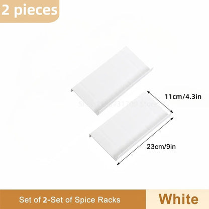 4-Layer Adjustable Spice Drawer Organizer Rack Set