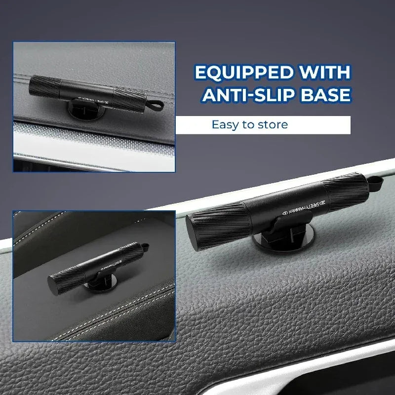 2025 New 2-in-1 Mini Car Safety Hammer Car Glass Window Breaker Escape And Rescue Tool With Seat Belt Cutting Tool Car Parts - Urbizia