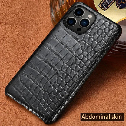 iPhone Genuine Crocodile Leather Case