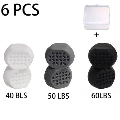 6pcs Anti-aging Jaw Exerciser Food-grade Silica Neck Face Toning Jawline Muscle Balls Slimming Face Tools Chin Cheek Lifting - Urbizia