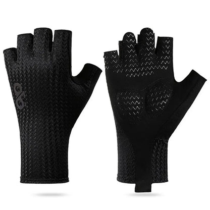 Summer Breathable Half Finger Cycling Gloves Ultralight Road Bike Gloves Anti-Slip Silicone Pad Cooling Sport Gear