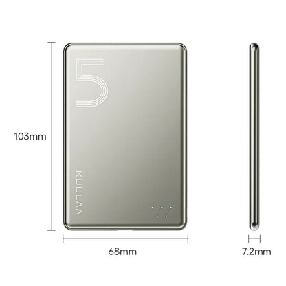 KUULAA Magnetic Power Bank 5000mAh Magnetic Wireless Phone Charger External Battery 20W Fast Charging For iPhone 17 16 PowerBank