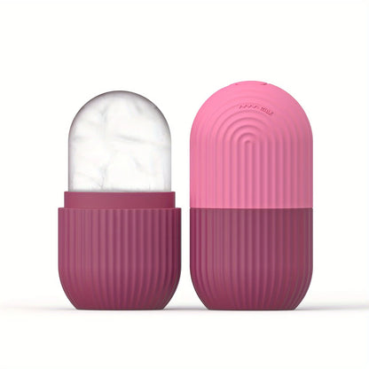 Silicone Ice Roller Massager for Face, Eyes - Natural Skin Care, Cooling and Eliminating Eye Bags, Reusable and Soothing