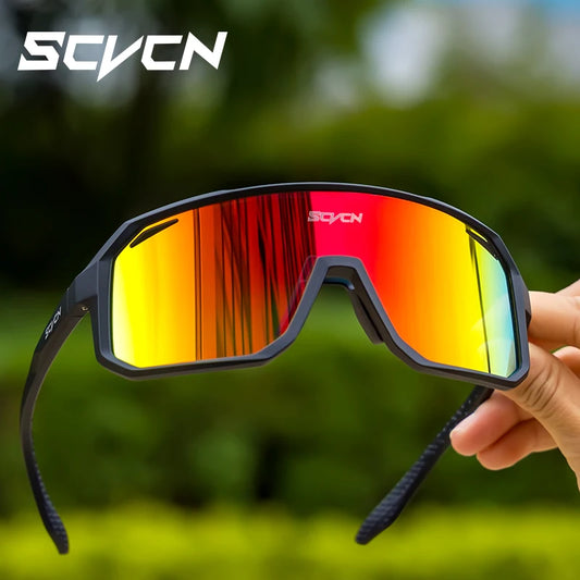 SCVCN Cycling Sunglasses – UV400, Acetate Frame, Unisex