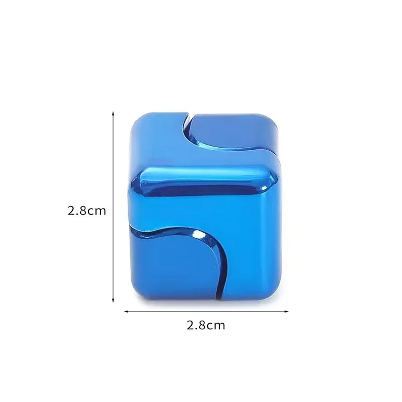 Metal Cube Spinner Fidget Toy for Stress & Focus