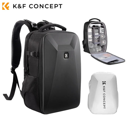 K&F CONCEPT 22L Camera Bag Large Capacity Travel Photography Backpack Waterproof Men's Backpack Bag DSLR/SLR Camera Rain Cover