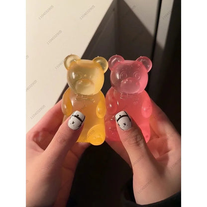 2027 New Colorful Gummy Bear Fudge Squeeze Toy Jelly Bean Gummy Candy Fidget Hand Relax Toy Anti-Stress Release for All Ages