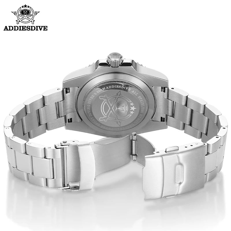 ADDIESDIVE Quartz Luxury Stainless Steel Gift Watch Diver Watch 200M C3 BGW9 Super Luminous Ceramic Bezel Sport Men Watches Fash