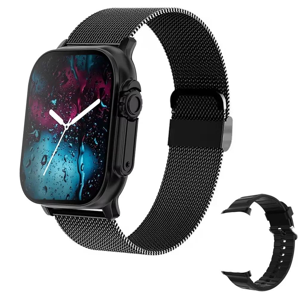 LAXASFIT Smart Watch Bluetooth Talk Smartwatch Message Alert Heart Rate Monitor Sports Watch for Android IOS Men Women