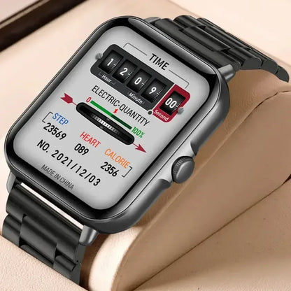 2025 2.01'' Smart Watch Bluetooth Call Play Music Smartwatch Fitness Clock Sport Waterproof Watches for Men Women iPhone Android - Urbizia
