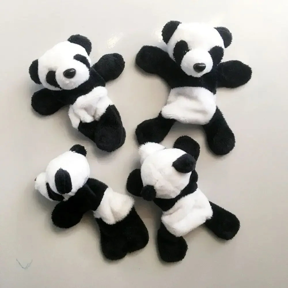 Cute Soft Plush Panda Magnet - Oval Fabric Whiteboard & Fridge Decor, Perfect for Gifting and Organizing - Urbizia