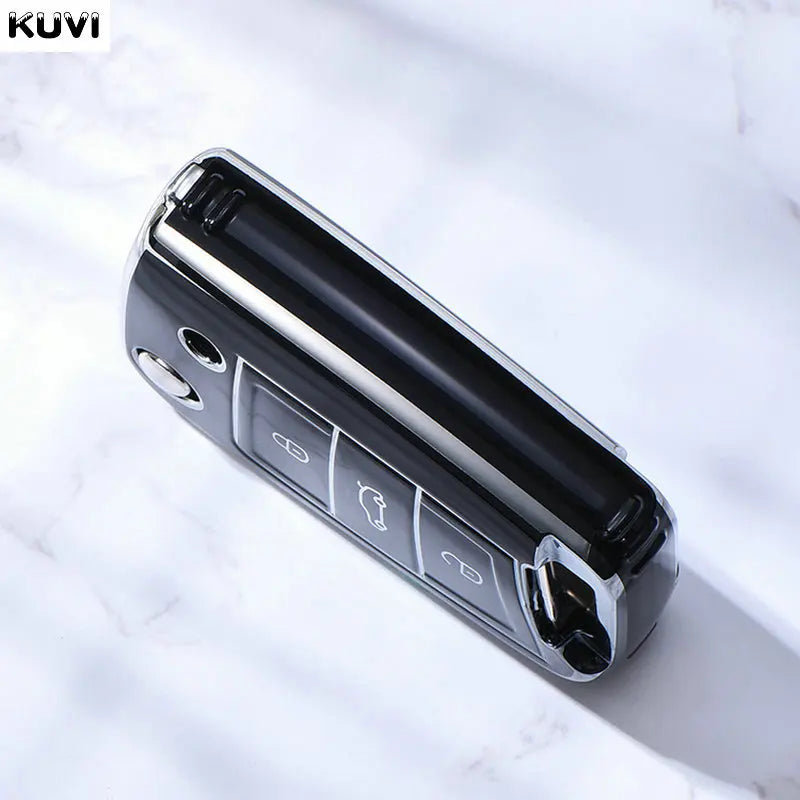 3 4 Buttons TPU Car Key Case Cover Fob For VW Volkswagen Golf 7 MK7 Tiguan MK2 For SEAT Ateca Leon FR 2 Ibiza For Skoda Octavia