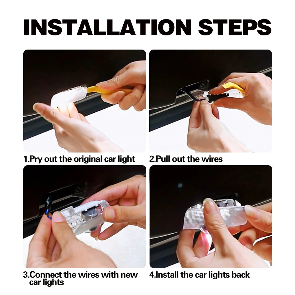 LED Car Door Welcome Warning Light For Lexus RX ES GX LS LX IS GS RC UX Series ES200 ES250 ES260 ES300 UX200 F IS250 IS300 RX300