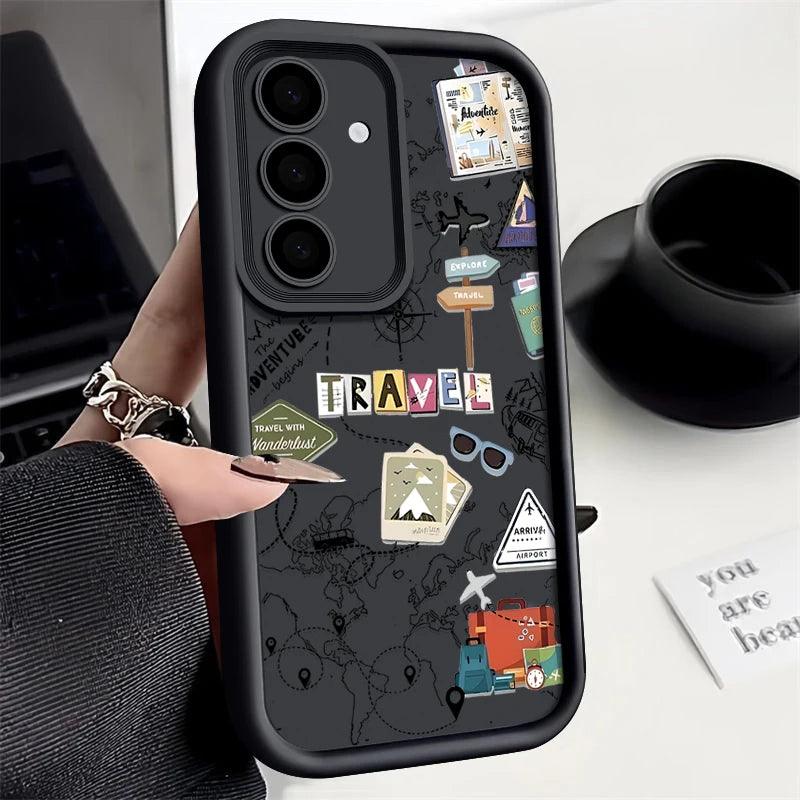 Travel Map TPU Case for Samsung Galaxy Series