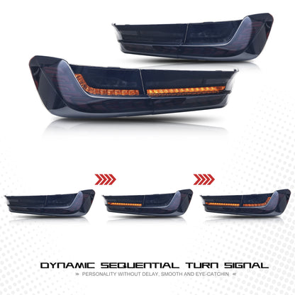 LED GTS Tail Lights for BMW 3-Series G20 G80 M3 Saloon 2019-2024 Start-up Animation Sequential Turn Signal Rear Lamps Assembly
