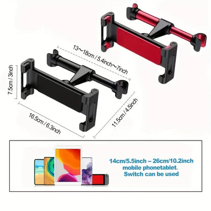 Car Headrest Tablet Holder 360° Rotating Mount