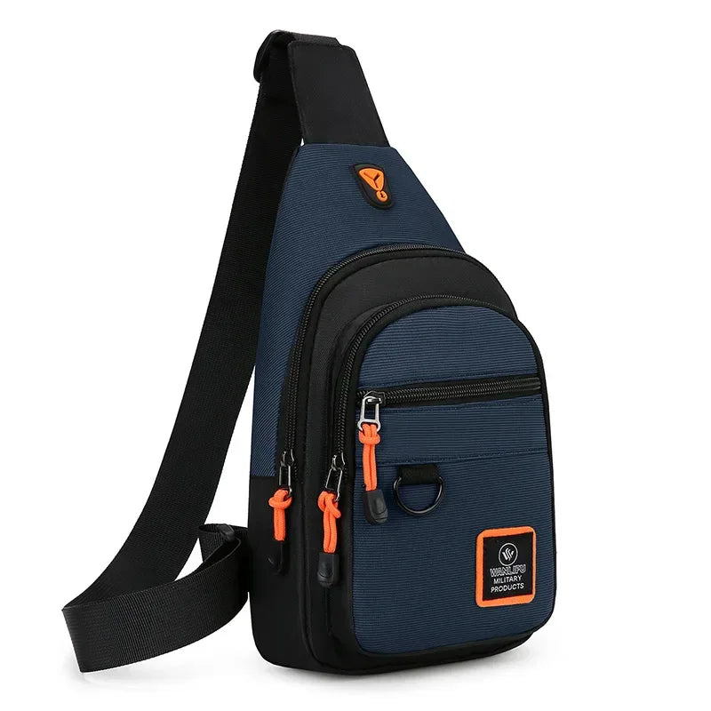 Men's leisure outdoor hiking bike shoulder bag, waterproof sports crossbody bag, travel backpack, men's chest bag, shoulder bag