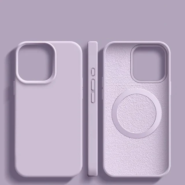 For iPhone 18 17 Pro Max 16 Plus Luxury Magsafe Magnetic Liquid Silicone Frame Phone Case For iPhone 15 14 13 Protective Cover