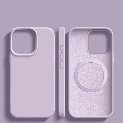 For iPhone 18 17 Pro Max 16 Plus Luxury Magsafe Magnetic Liquid Silicone Frame Phone Case For iPhone 15 14 13 Protective Cover