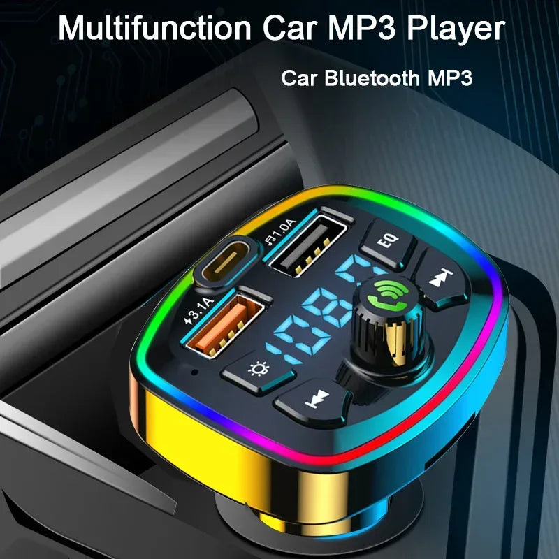 Car Bluetooth 5.0 FM Transmitter with Dual USB Charger - Urbizia