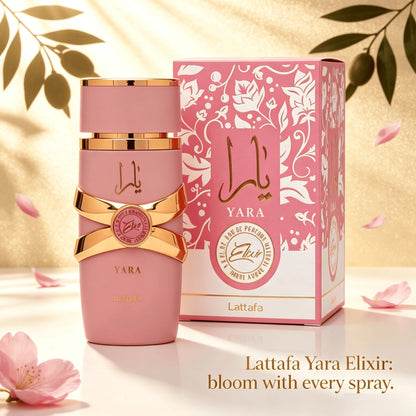 Lattafa Yara Elixir – Fruity, Sweet, Gourmand, Amber – Eau De Parfum Spray Long-Lasting Fragrance for Women, 3.4 Ounce / 100 ml