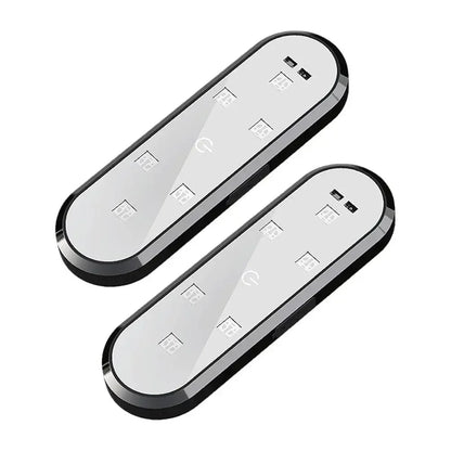 2Pcs Car LED Door Lights RGB Led Wireless Door Warning Lights USB Welcome Door Sill Projector Magnetic Auto Ambient Lamp Puddle