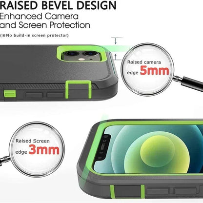 3-in-1 Military Armor iPhone Case with Belt Clip