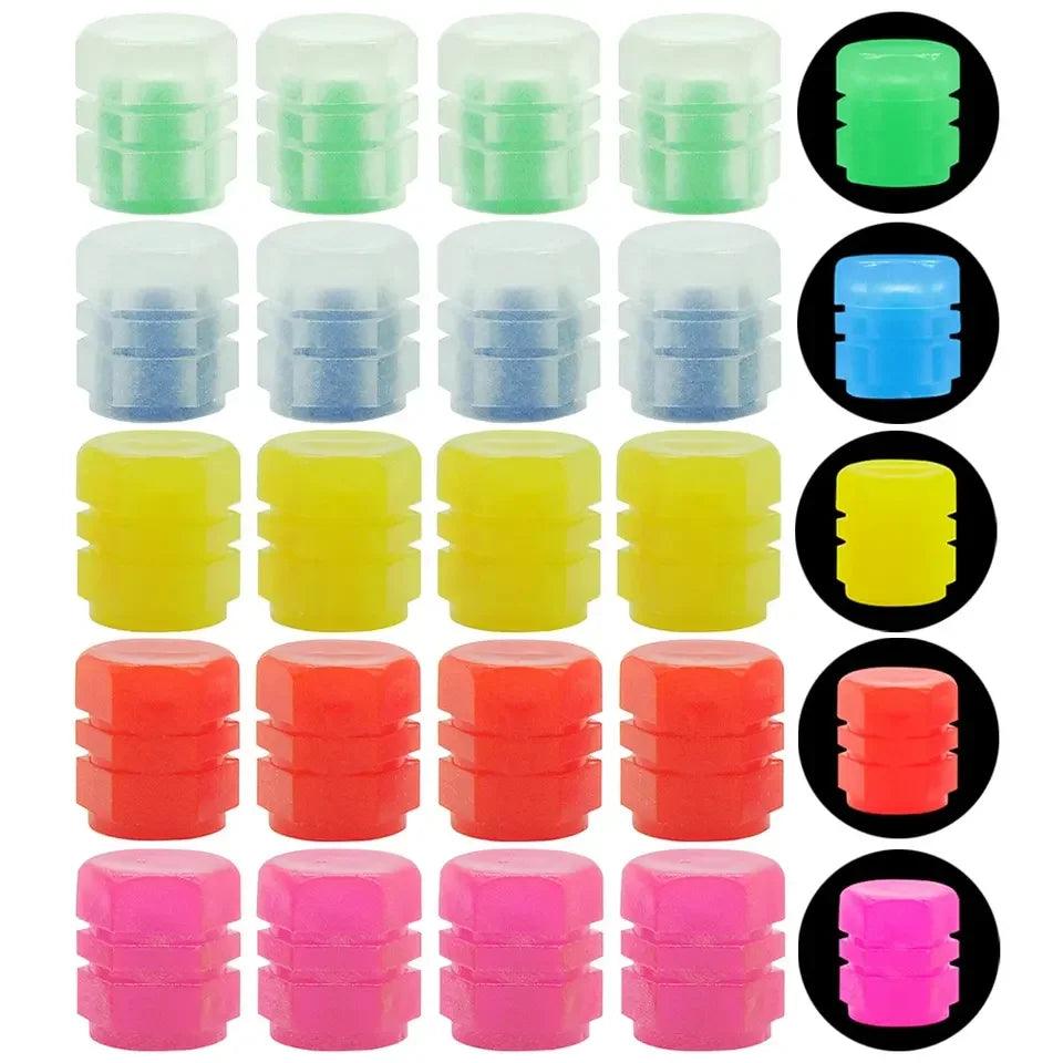 Luminous Fluorescent Car Tire Valve Stem Caps