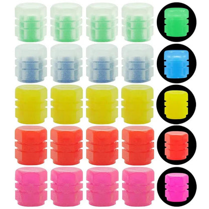 Luminous Fluorescent Car Tire Valve Stem Caps