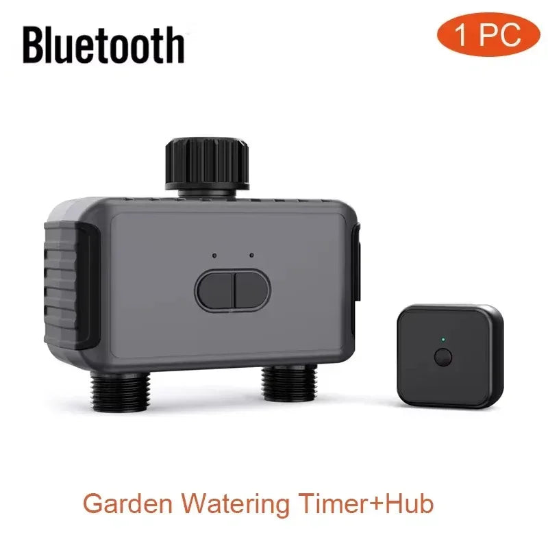 Tuya Smart Garden Watering Timers 2 Outlet Sprinkler Drip Irrigation Controller Water Valve Rain Delay Programmable Controllers - Urbizia