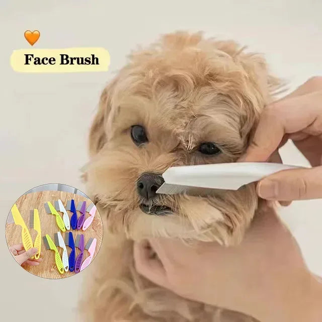 1/2pc Pet Hair Shedding Comb Stainless Steel Flea Comb for Cat Dog Pet Comfort Flea Hair Grooming Comb Dog Brush Grooming Tools - Urbizia