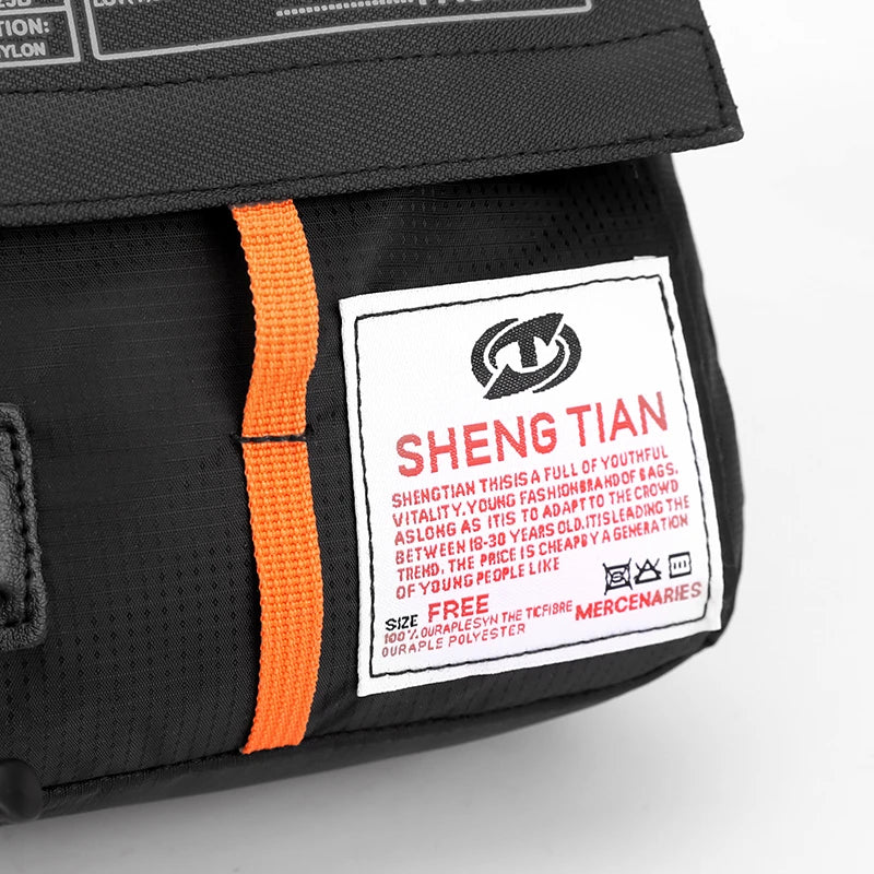 Waterproof Oxford Sling Bag Men Anti-Theft Crossbody Messenger Multi-Pocket Phone Pouch Daily Commute Travel Small Zipper Should