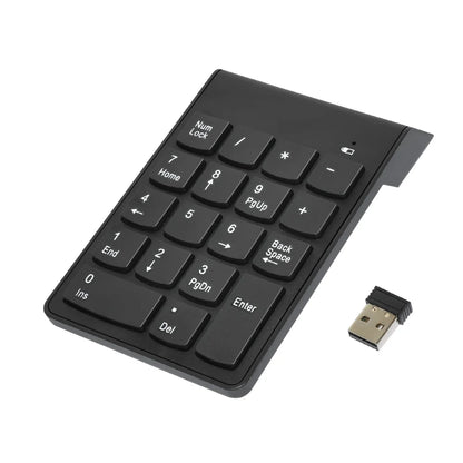 18 Keys wired Number Keypad And USB 2.4G Mini Number Keypad Digital Keyboard For IMac/MacBook Air/Pro Laptop PC Notebook Desktop