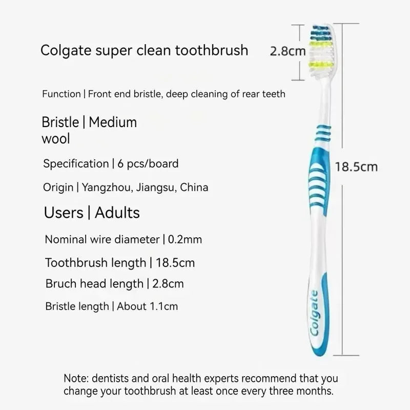 Toothbrushes Set - Random Colors, Family/Couple Use, Travel Suit for Men & Women, Back Tooth Cleaning - Urbizia