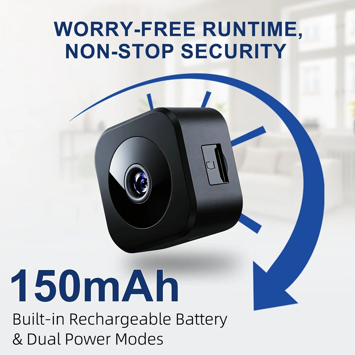 Security Camera Mini Full Color Night Vision High Definition WiFi Monitor Waterproof Motion Detect Surveillance Smart Home