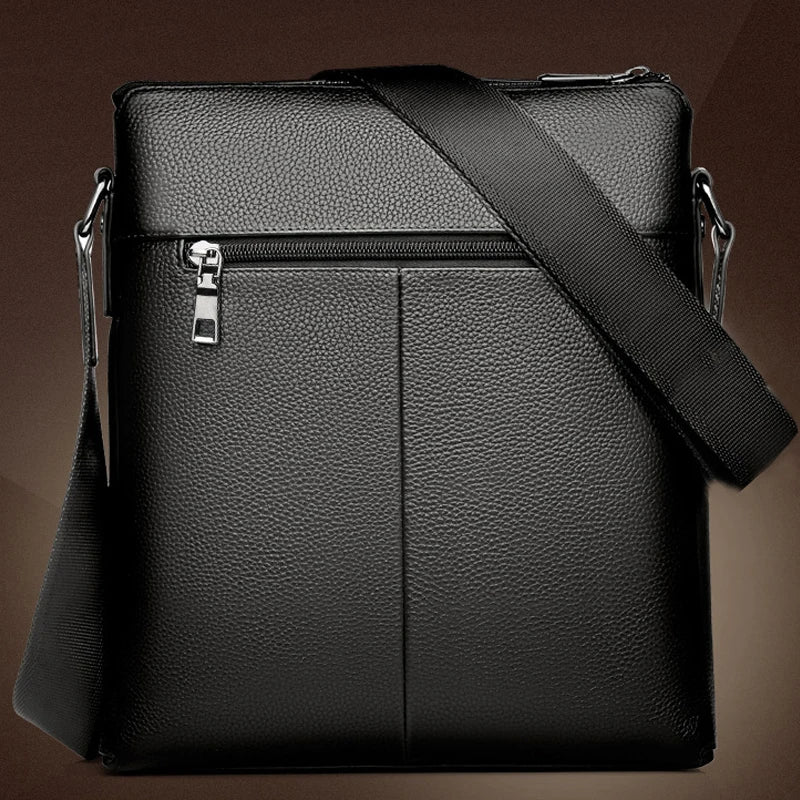 WEIXIER Brand Men's Shoulder Bag Fashion Vintage PU Leather Casual Large Capacity Backpack Messenger Male Crossbody Bag Business