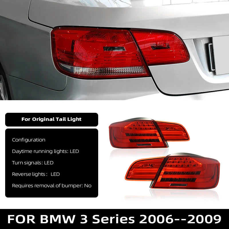 Car Tail Light For BMW 3 Series E93 2006-2013 Taillight Assembly Upgraded Tail Lights Plug Play Turning Signal Brake Fog Tail Lamp Led Rear Light Assembly