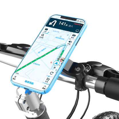 Motorcycle Bike Phone Holder Phone Bracket Vibration Damper Bike Handlebar Navigation Support for 4.7-7.2'' Phone