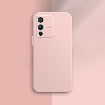 Soft Square Liquid Silicone Case for VIVO V23 Pro V23E V23Pro 5G Luxury Original Camera Protection Couples Cover Ultrathin Funda