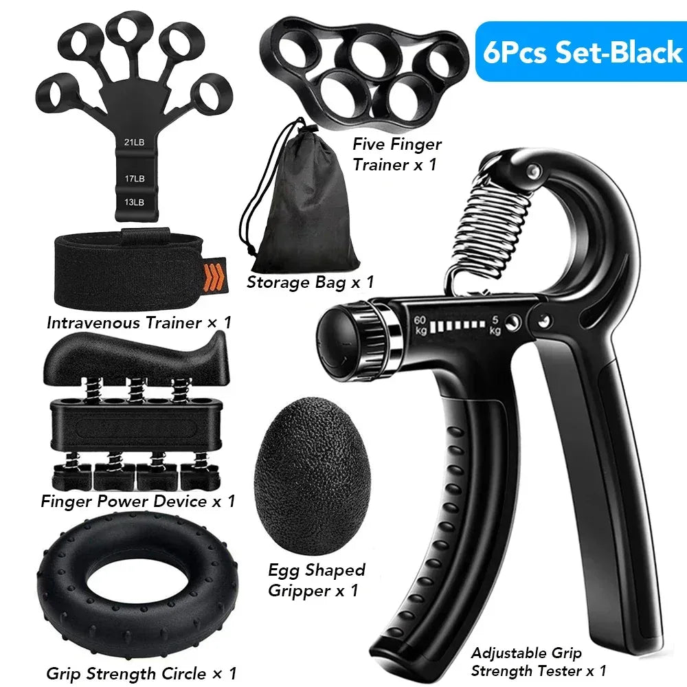 5-60Kg Adjustable Heavy Hand Gripper Fitness Hand Exerciser Grip Wrist Training Finger Gripper Hand Strengthener For Patient - Urbizia