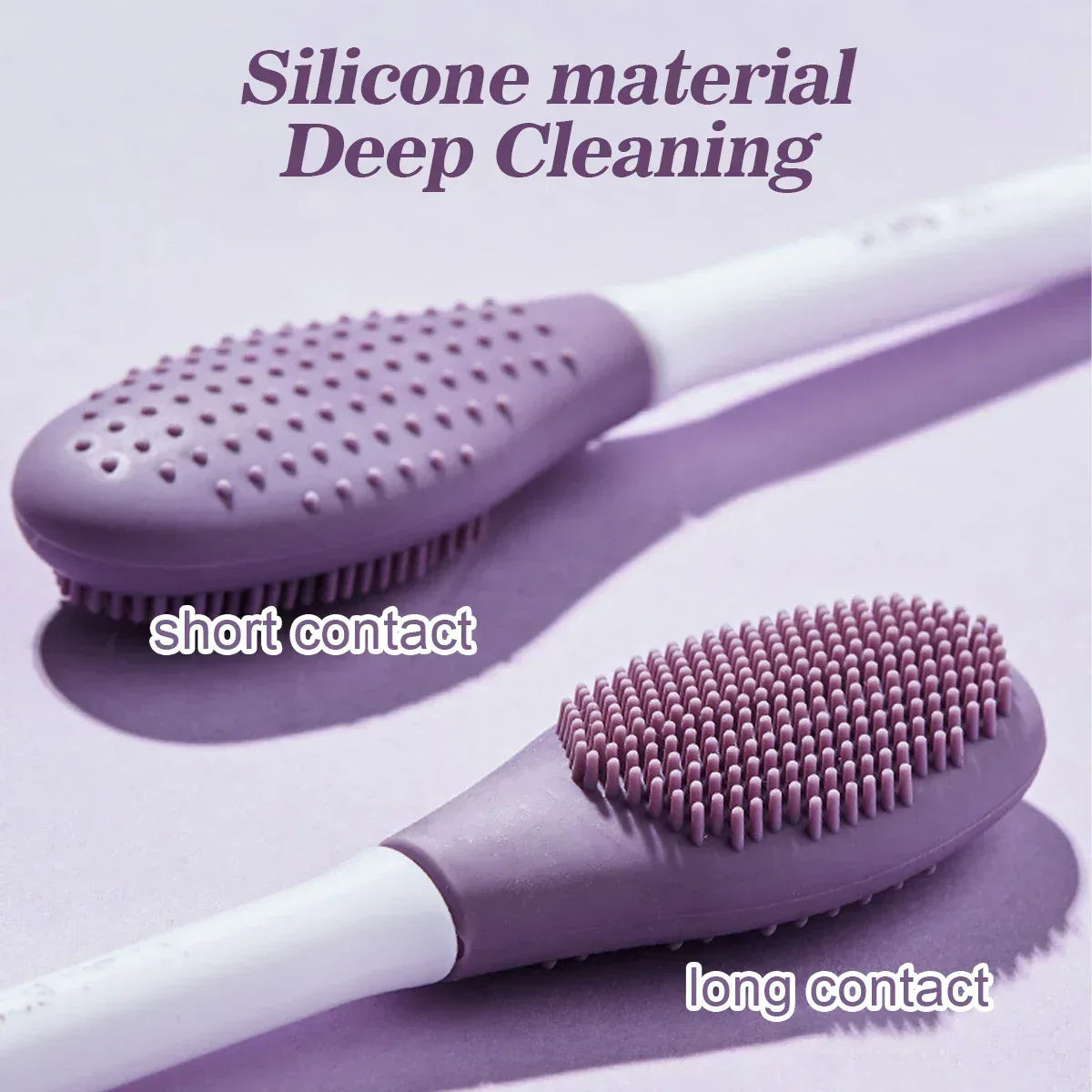 IMAGIC Silicone Facial Cleansing & Mask Brush 2 In1 Facial Skin Care Scrub Exfoliator Scrub Pore Blackhead Deep Cleaning Tools - Urbizia