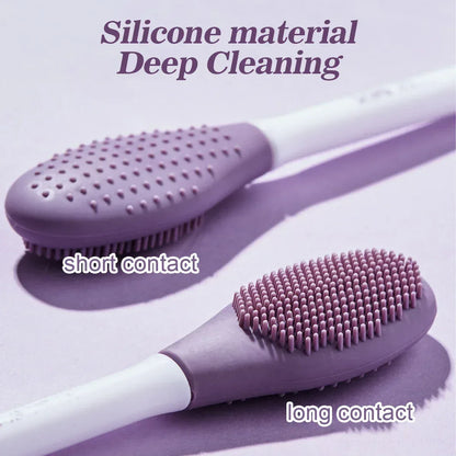 IMAGIC Silicone Facial Cleansing & Mask Brush 2 In1 Facial Skin Care Scrub Exfoliator Scrub Pore Blackhead Deep Cleaning Tools - Urbizia